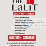 THE LALIT SRINAGAR JOB OPPORTUNITIES 2025