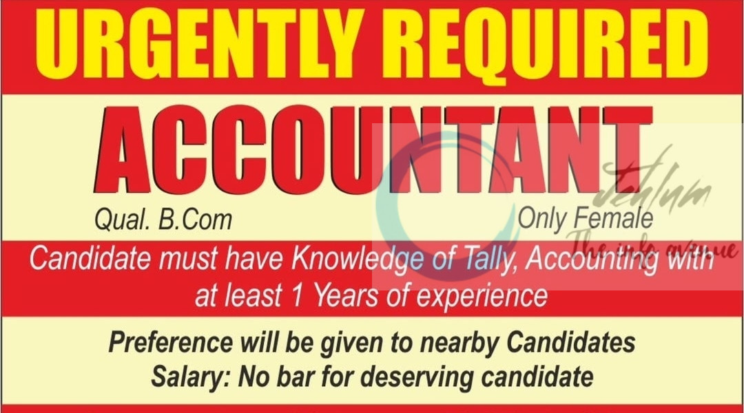 Kashmir Apex KA Accountant Jobs Srinagar Advertisement Urgent Requirement 2025