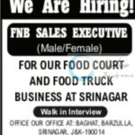 WAAH KASHMIR SRINAGAR SALES EXECUTIVE JOB OPPORTUNITIES 2025