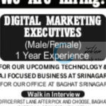 INDIA TECH WIZARDS SRINAGAR DIGITAL MARKETING EXECUTIVE JOB OPPORTUNITIES 2025