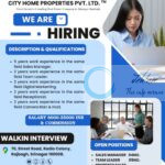 CITY HOME PROPERTIES SRINAGAR JOB OPPORTUNITIES 2025
