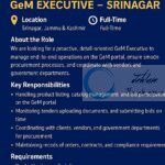 MILE STONE SRINAGAR GEM EXICUTIVE URGENT HIRING 2025