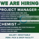 Doctor Thangs Srinagar Chemist Project Manager Hiring Notice 2025