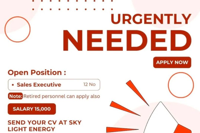 SKY LIGHT ENERGY SRINAGAR SALES EXECUTIVE JOB OPPORTUNITIES 2025