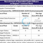 SBI Specialist Officer Assistant Data Protection Manager Jobs Opportunities Notification CRPD/SCO/2025-26/07 CRPD/SCO/2025-26/09
