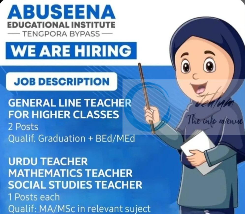 Abuseena Educational Institute Srinagar Teachers Jobs Recruitment 2025