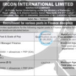 IRCON INTERNATIONAL LIMITED JOB OPPORTUNITIES NOTICE 19/2025