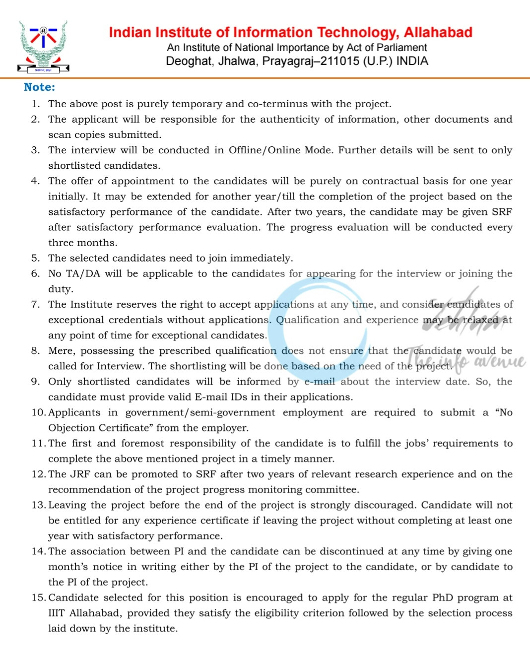 IIIT Allahabad JRF Recruitment Advt No IIITA/RDS/NRB/JRF/2025/01 Deep Learning Opportunity 2025