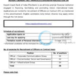 India Exim Bank Contract Officers Recruitment HRM/OC/CCG/ESG/INFRA/2025-26/04