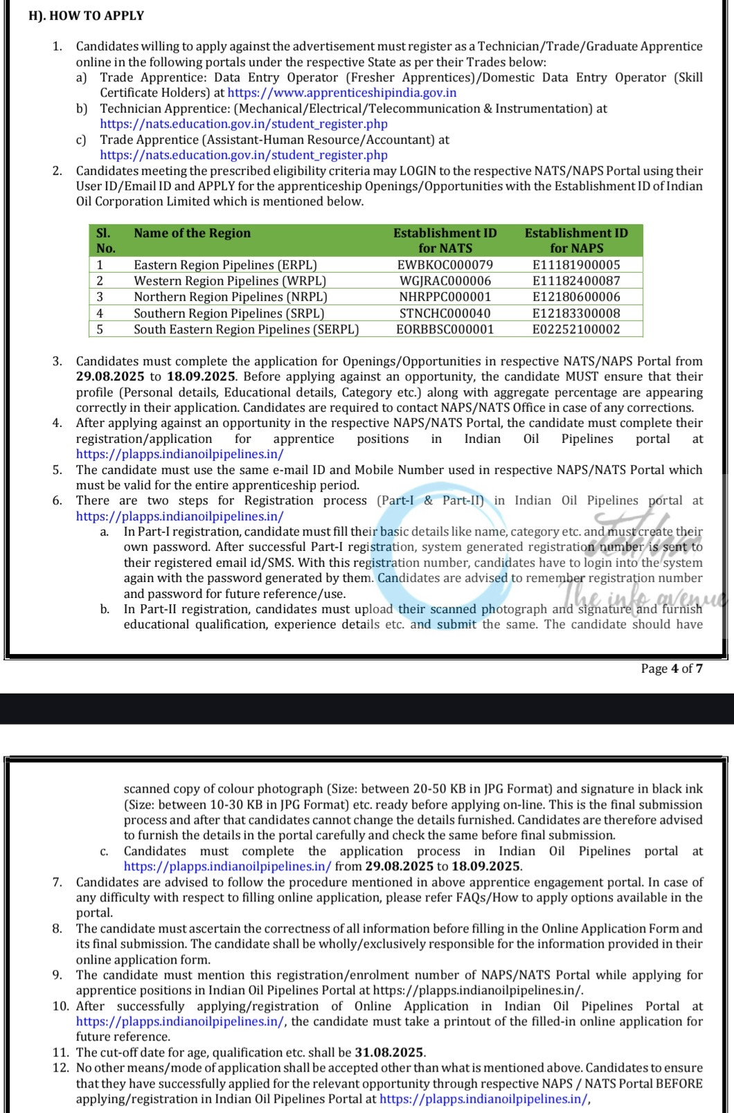 Indian Oil Corporation IOCL Pipelines Division Apprentice Engagement Notification Advt No PL/HR/ESTB/APPR-2025-2