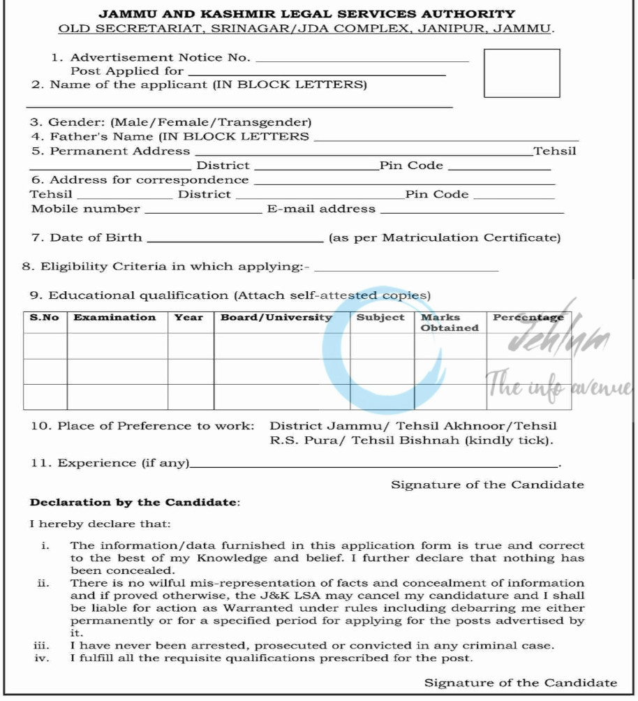 District Legal Services Authority Jammu Para Legal Volunteer PLV Opportunity Advt No 357/DLSA/JMU 2025