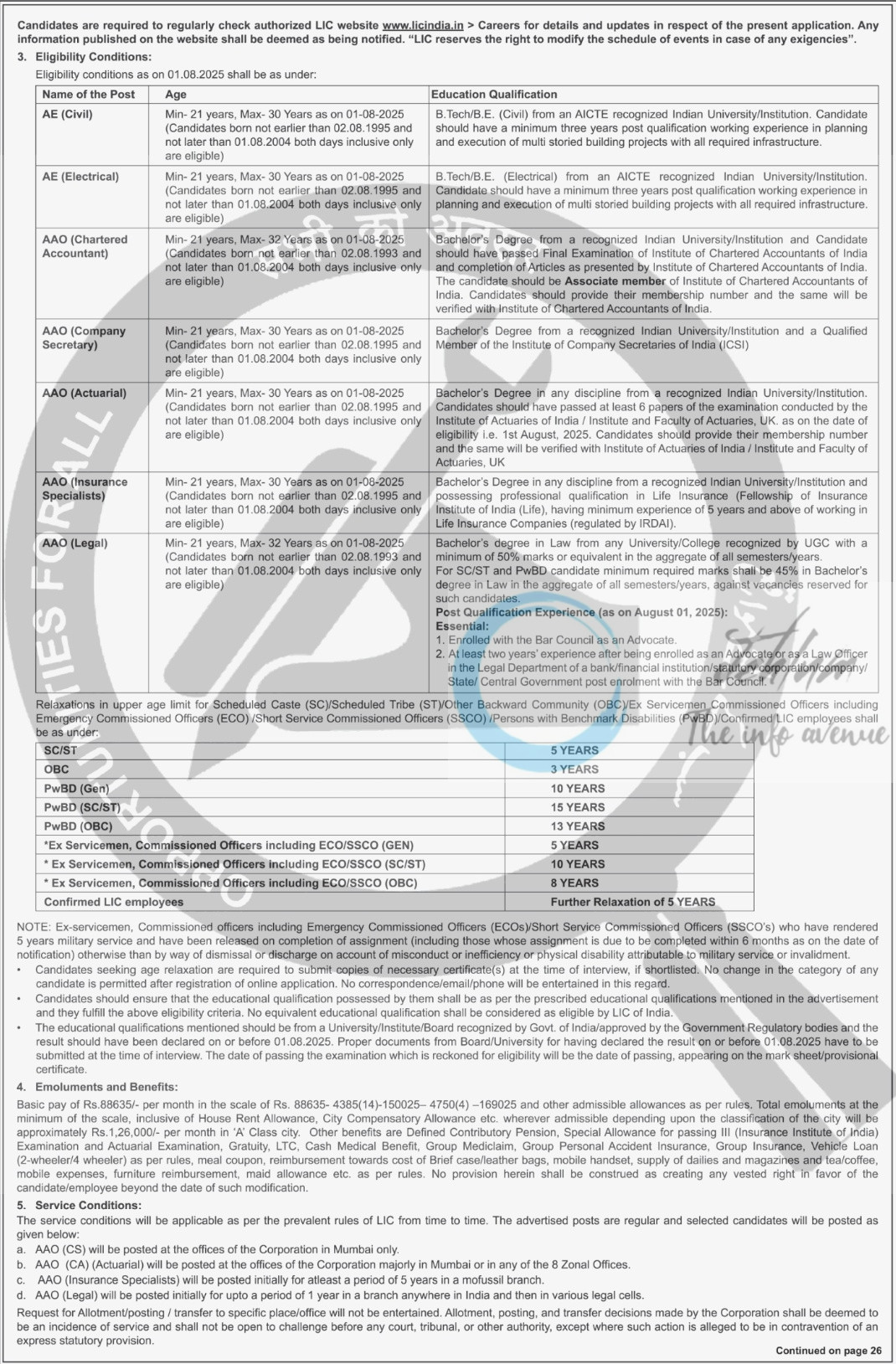 LIC India Assistant Engineer Administrative Officer Specialist Mega Job Notification 2025