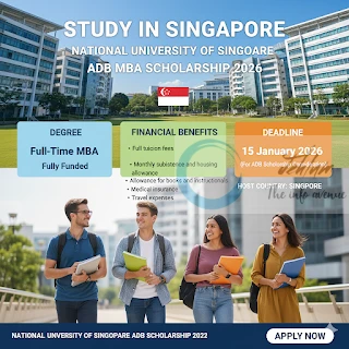 NUS ADB fully funded Scholarship opportunities in Singapore 2026 NUS ADB fully funded Scholarship opportunities in Singapore 2026