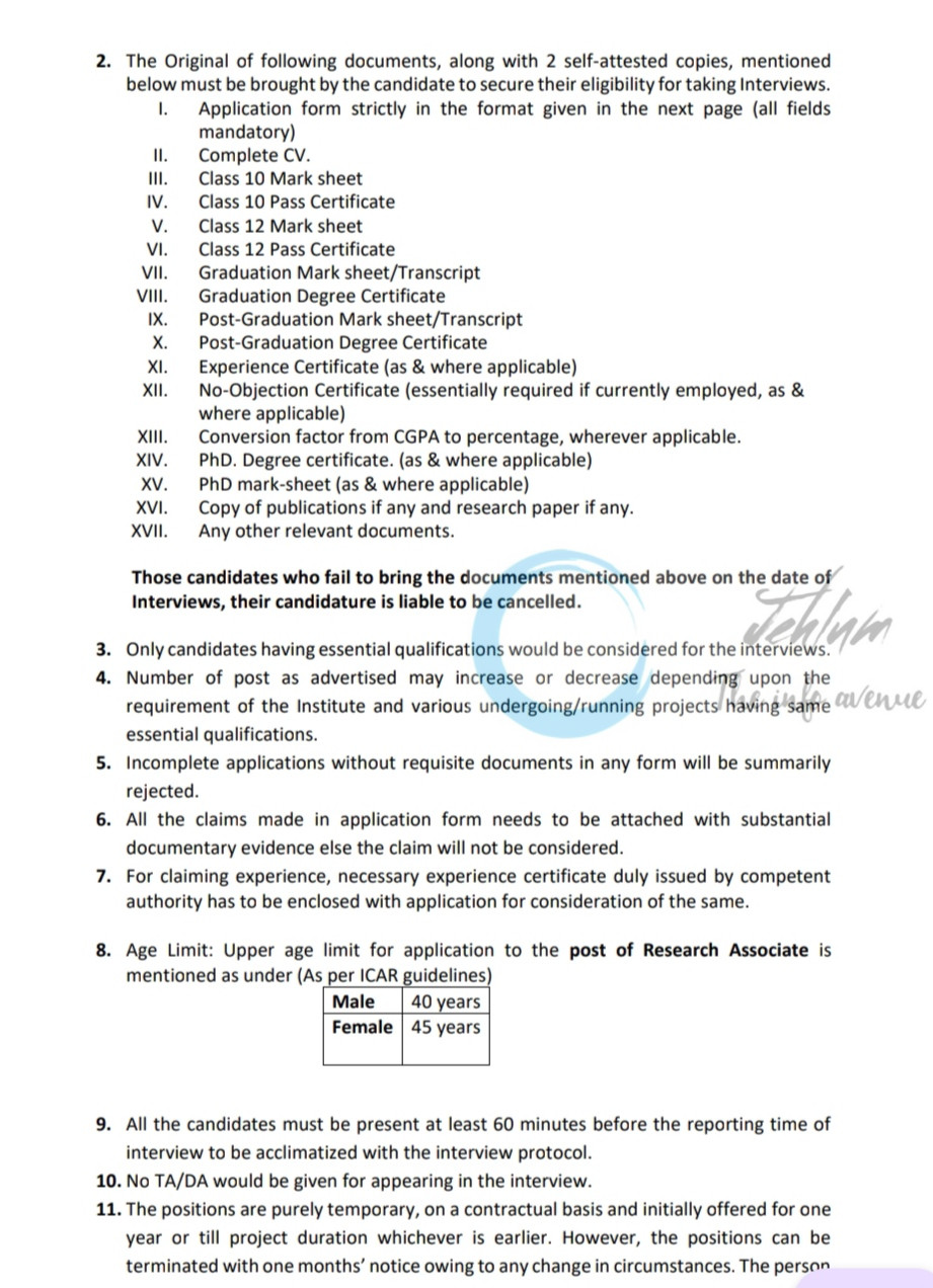 ICAR NATIONAL INSTITUTE PLANT BIOTECHNOLOGY NIPB NEW DELHI RA Walk IN INTERVIEW ADVERTISEMENT NO 2001-2014/373337/RA/2025