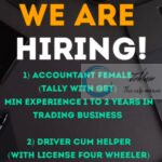MILAD TRADING COMPANY MTC SRINAGAR URGENT HIRING 2025