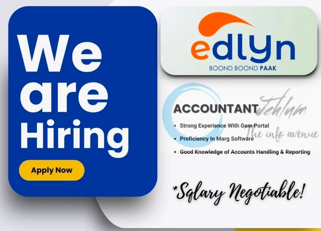 EDLYN BOOND BOOND PAAK SOPORE ACCOUNTANT JOB OPPORTUNITIES NOTICE 2025