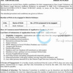 DISTRICT LEGAL SERVICES AUTHORITY KISHTWAR DLSAK PLVs JOB OPPORTUNITIES 438-49/DLSAK