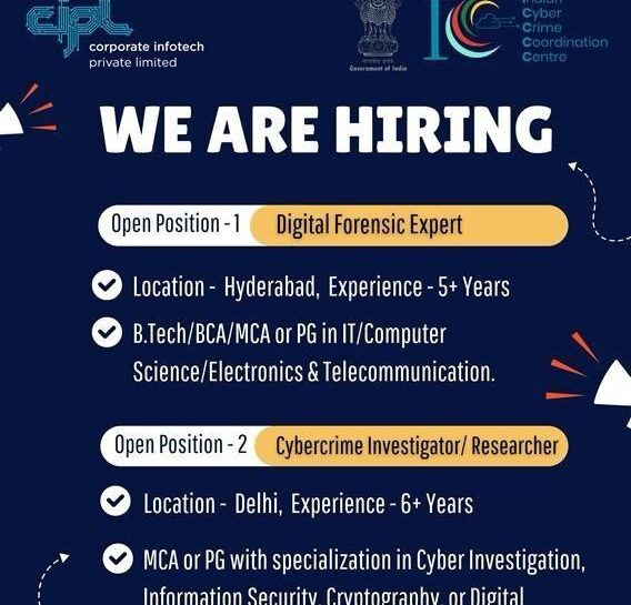 CORPORATE INFOTECH PRIVATE LIMITED CIPL DELHI/ HYDERABAD JOB OPPORTUNITIES NOTICE 2025