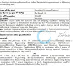 INDIAN INSTITUTE OF TECHNOLOGY INDIAN SCHOOL OF MINES IIT ISM DHANBAD JOB OPPORTUNITIES NOTICE 411002/7/2025-NFR