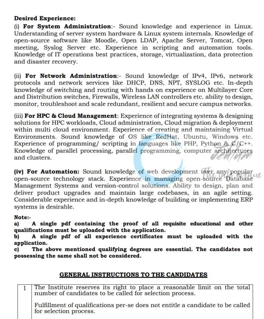 INDIAN INSTITUTE OF TECHNOLOGY INDIAN SCHOOL OF MINES IIT ISM DHANBAD ASSISTANT SYSTEM ENGINEER JOB OPPORTUNITIES NOTICE 411002/7/2025-NFR