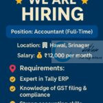 ASM TRADING SRINAGAR ACCOUNTANT JOB OPPORTUNITIES 2025