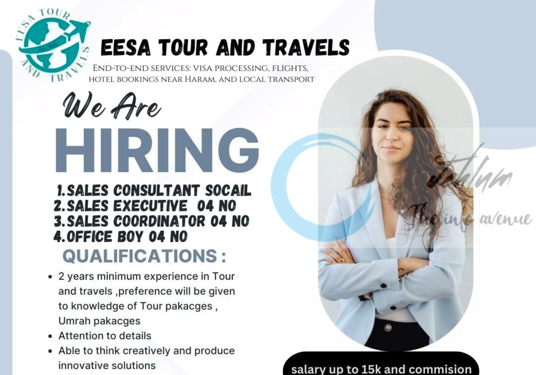 EESA TOUR AND TRAVELS ETT SRINAGAR URGENT HIRING WALK IN 2025