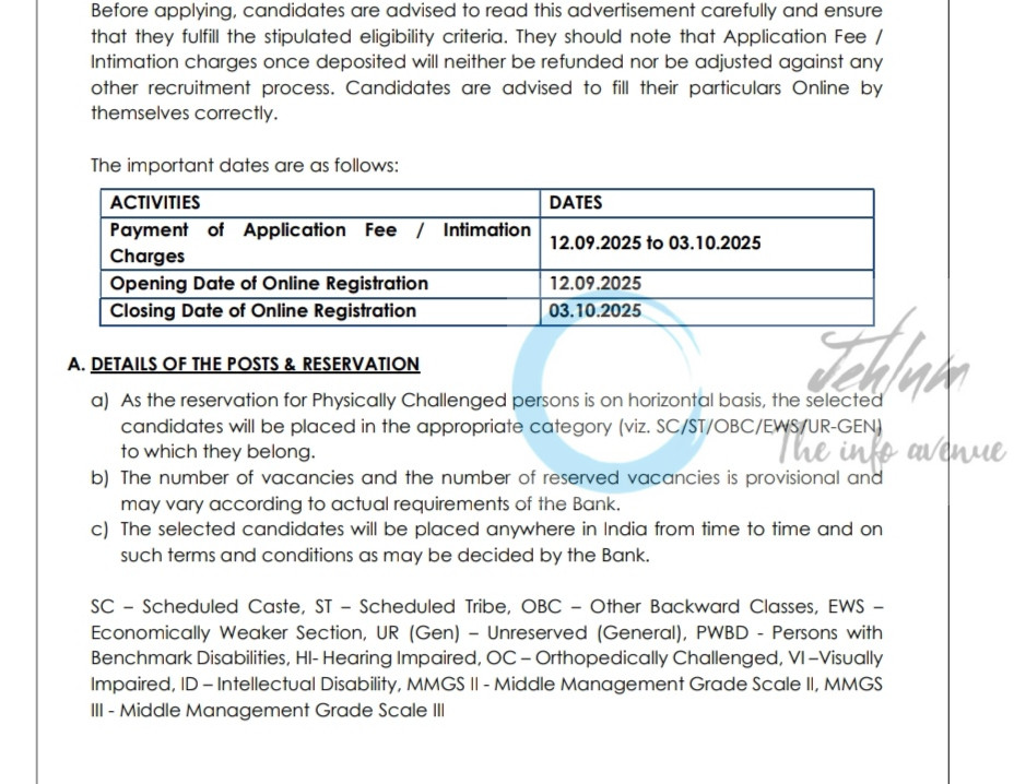 INDIAN OVERSEAS BANK IOB CHENNAI JOB OPPORTUNITIES NOTICE HRDD/RECT/03/2025-26