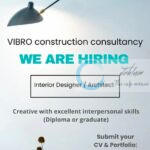 VIBRO CONSTRUCTION CONSULTANCY SRINAGAR INTERIOR DESIGNER/ARCHITECT JOB OPPORTUNITIES 2025