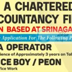 BHAT DURANI ASSOCIATES BDA SRINAGAR JOB OPPORTUNITIES NOTICE 2025