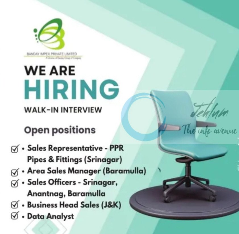 BANDAY IMPEX PVT LTD JOB OPPORTUNITIES WALK IN 2025