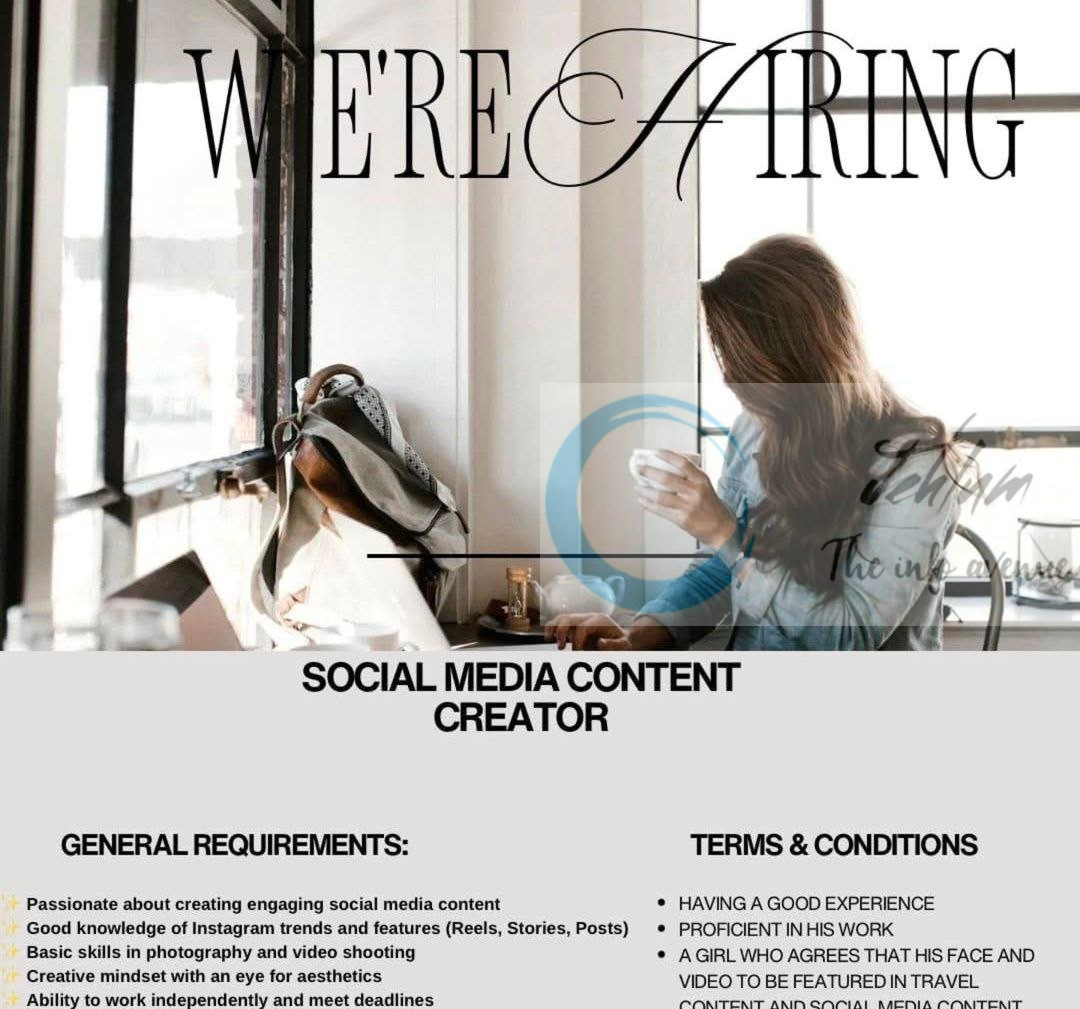 TASHA TRAVELS SRINAGAR SOCIAL MEDIA CONTENT CREATOR JOB OPPORTUNITIES 2025 2 TASHA TRAVELS SRINAGAR SOCIAL MEDIA CONTENT CREATOR JOB OPPORTUNITIES 2025