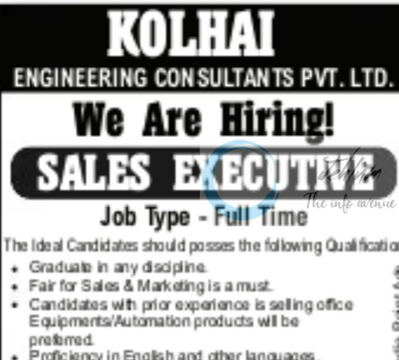 KOLHAI ENGINEERING CONSULTANTS PVT LTD SRINAGAR SALES EXECUTIVE JOB OPPORTUNITIES 2025 2 KOLHAI ENGINEERING CONSULTANTS PVT LTD SRINAGAR SALES EXECUTIVE JOB OPPORTUNITIES 2025
