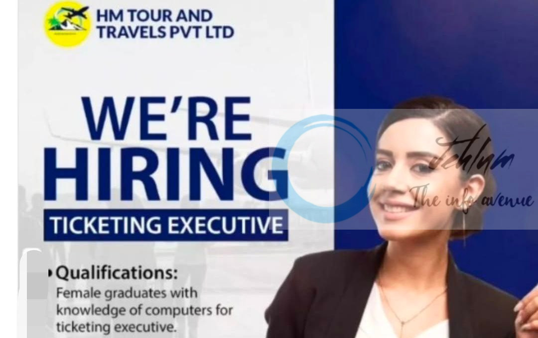 HM TOUR AND TRAVELS PVT LTD SRINAGAR TICKETING EXECUTIVE JOB OPPORTUNITIES 2025 2 HM TOUR AND TRAVELS PVT LTD SRINAGAR TICKETING EXECUTIVE JOB OPPORTUNITIES 2025