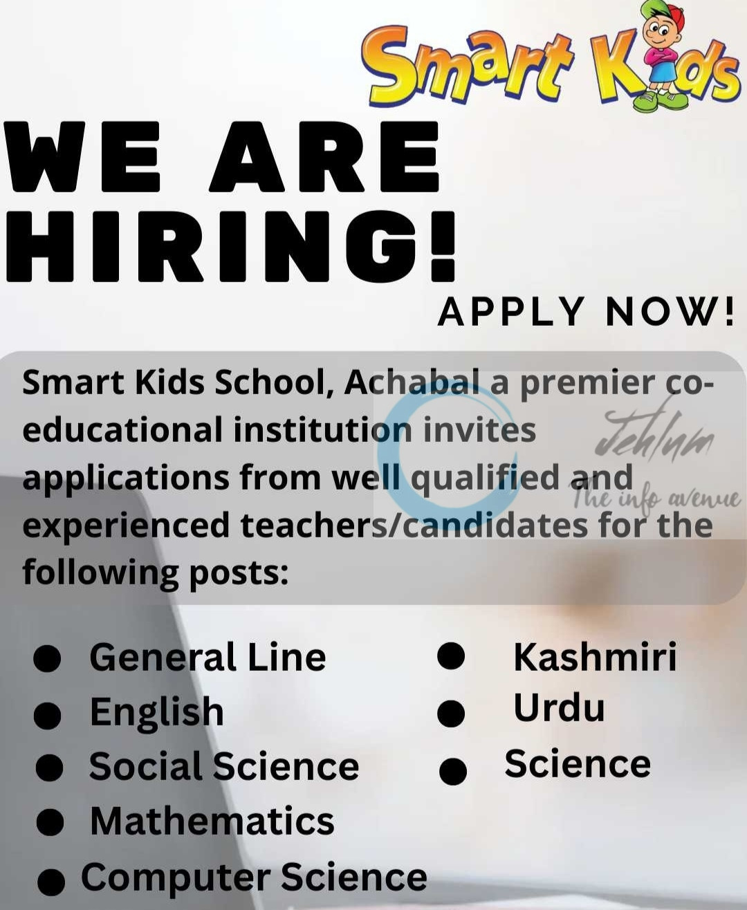 Smart Kids School Achabal Jobs Opportunities 2025