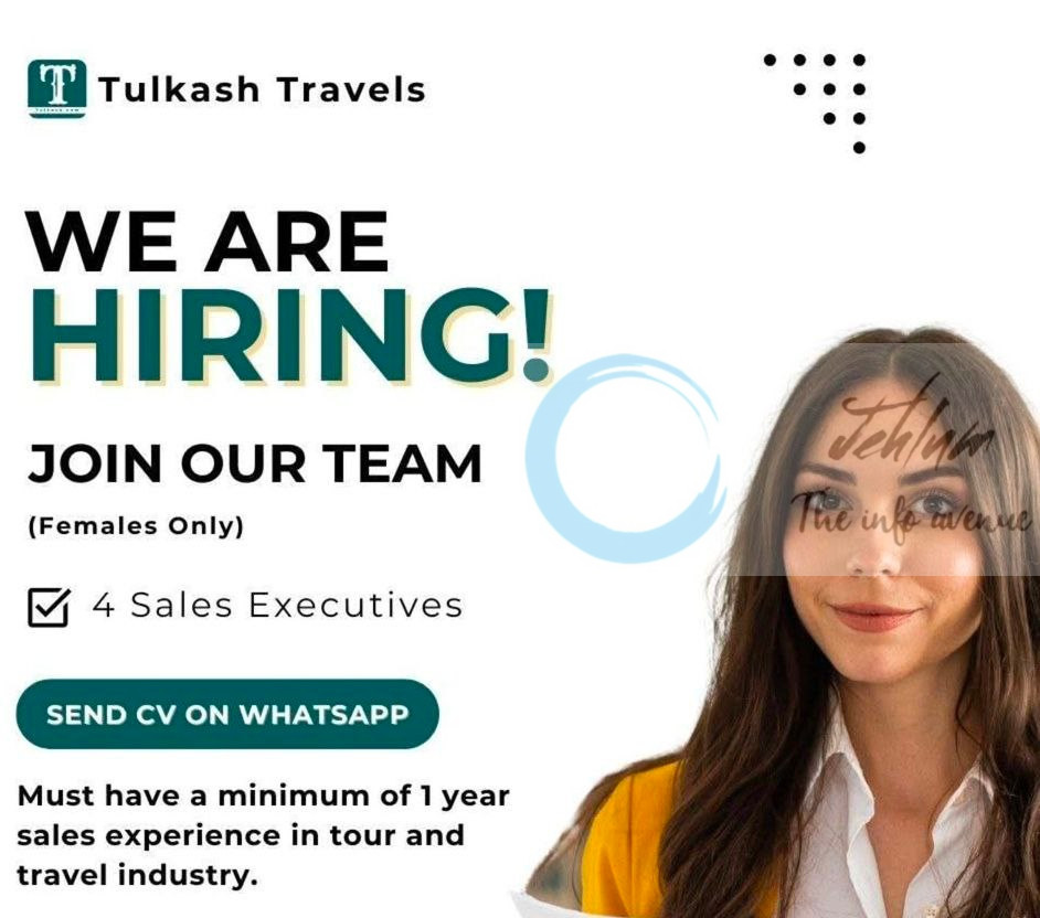 TULKASH TRAVELS SRINAGAR SALES EXECUTIVES JOB OPPORTUNITIES 2025
