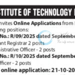 INDIAN INSTITUTE OF TECHNOLOGY IIT KHARAGPUR FACULTY JOB OPPORTUNITIES NOTICE R/09/2025 R/10/2025