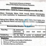 MISSION YUVA MOTIVATORS PULWAMA JOB OPPORTUNITIES NOTICE DECC/PUL/MY/2025-26/ 769-73