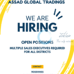 Assad Global Tradings Hiring Sales Executives All Districts 2025 Job Opportunities
