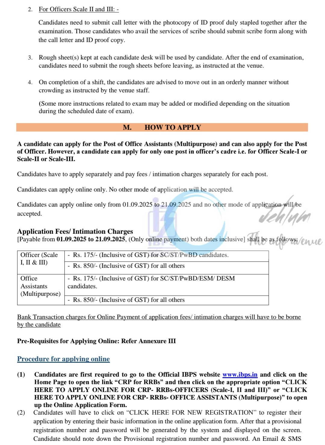 IBPS CRP RRBs Officers Scale I II III Office Assistants Multipurpose Recruitment Notification 2025