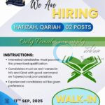 Hilltop Educational Institute Ganderbal Hafizah/Qariah Walk-In Interview Jobs Recruitment 2025