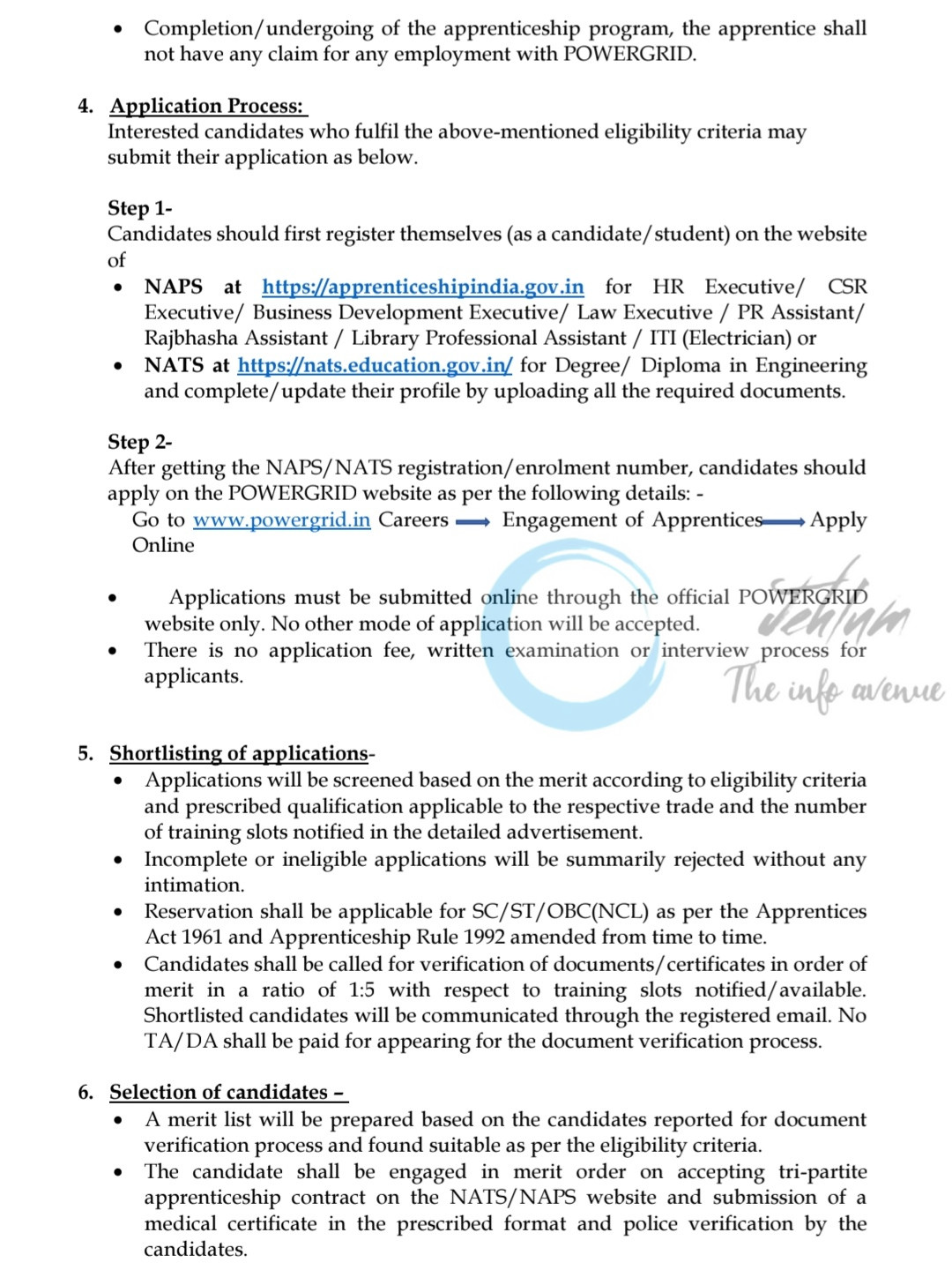 Power Grid Corporation of India Limited PGCIL NRII Apprentice Engagement Rolling Advertisement 2025 Opportunity