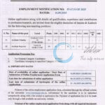 Cluster University of Srinagar CUS Non Teaching Jobs Assistant Librarian/Assistant Registrar Recruitment 07-CUS of 2025 Employment Notification