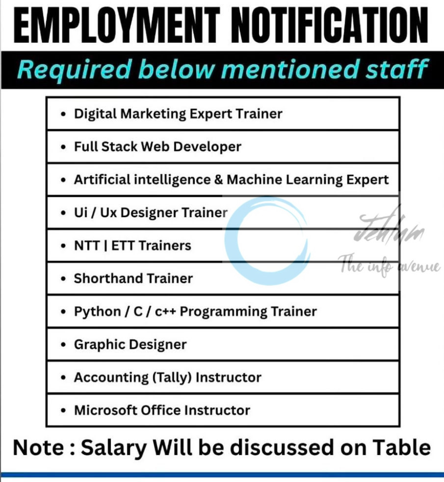 Next Generation Institute of Computers and Technology NGICT Srinagar job opportunities 2025 2 Next Generation Institute of Computers and Technology NGICT Srinagar job opportunities 2025