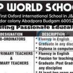 R P World School budgam job opportunities 2025
