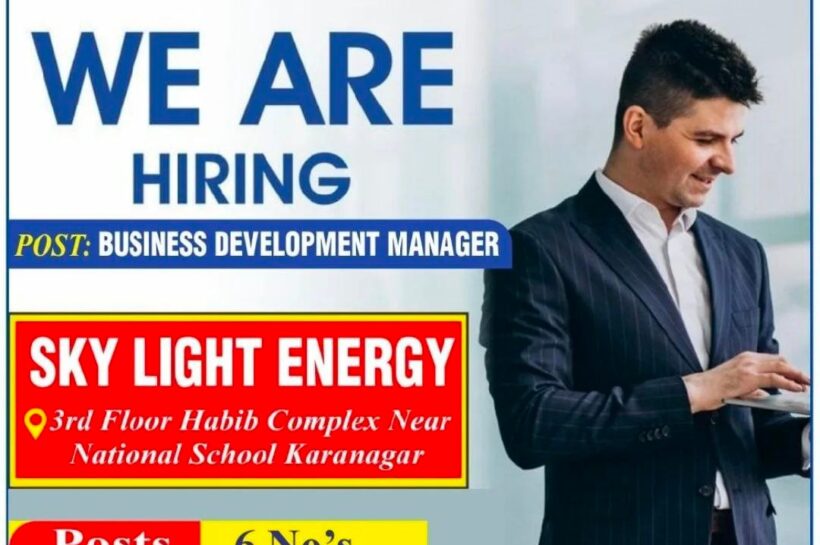 Sky Light Energy srinagar Business Development Manager job opportunities 2025 Sky Light Energy srinagar Business Development Manager job opportunities 2025