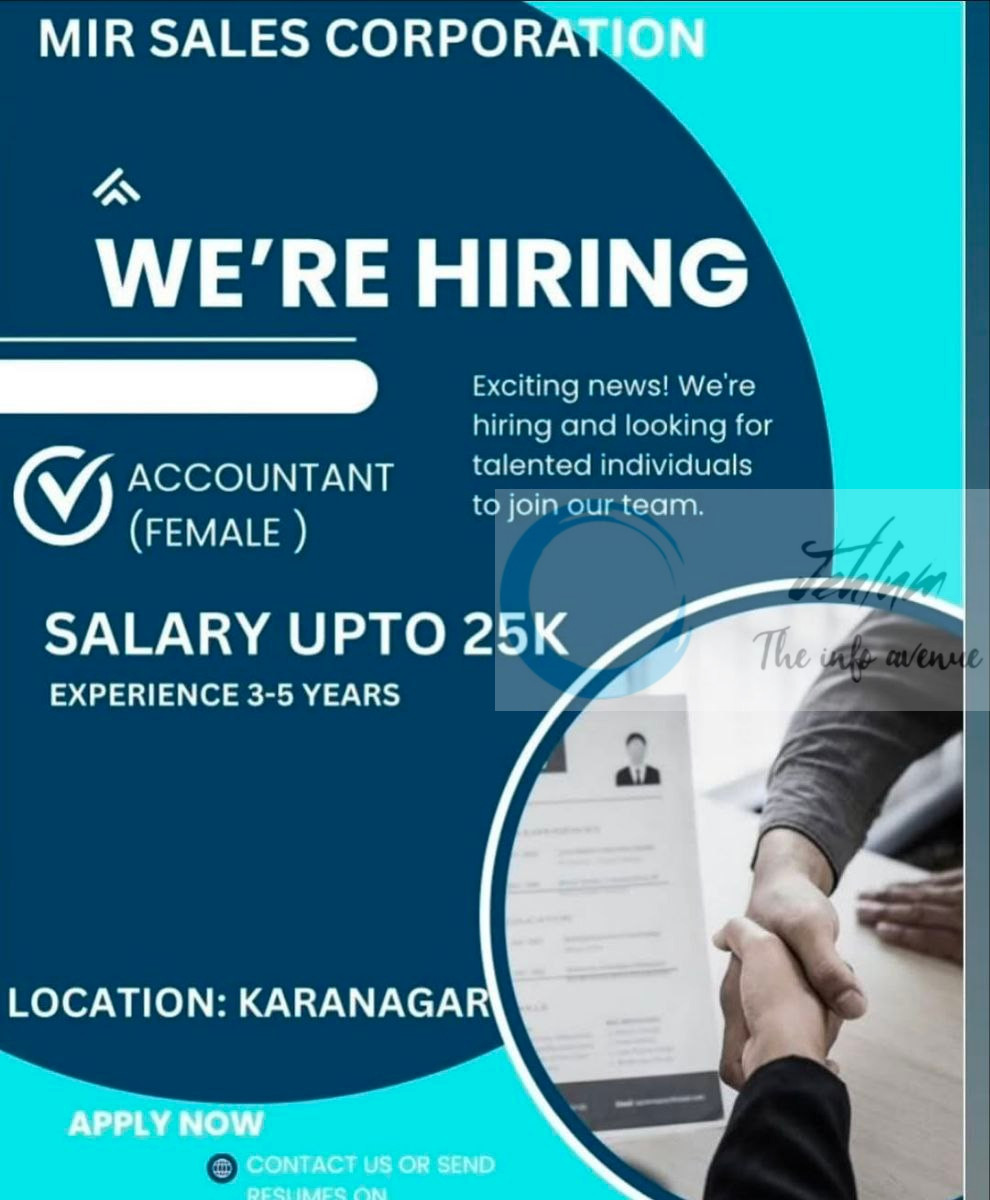 MIR SALES CORPORATION SRINAGAR ACCOUNTANT JOB OPPORTUNITIES 2025 2 MIR SALES CORPORATION SRINAGAR ACCOUNTANT JOB OPPORTUNITIES 2025