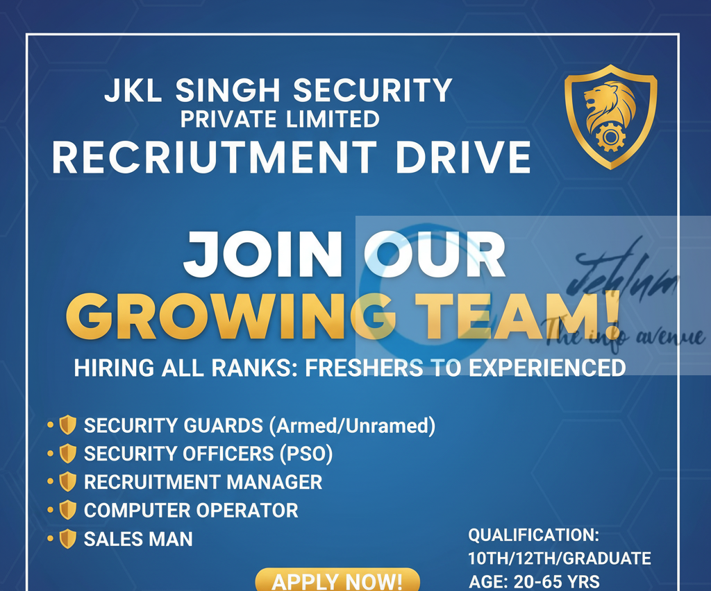 JKL SINGH SECURITY PRIVATE LIMITED JAMMU SECURITY GUARD JOB OPPORTUNITIES 2025 2 JKL SINGH SECURITY PRIVATE LIMITED JAMMU SECURITY GUARD JOB OPPORTUNITIES 2025