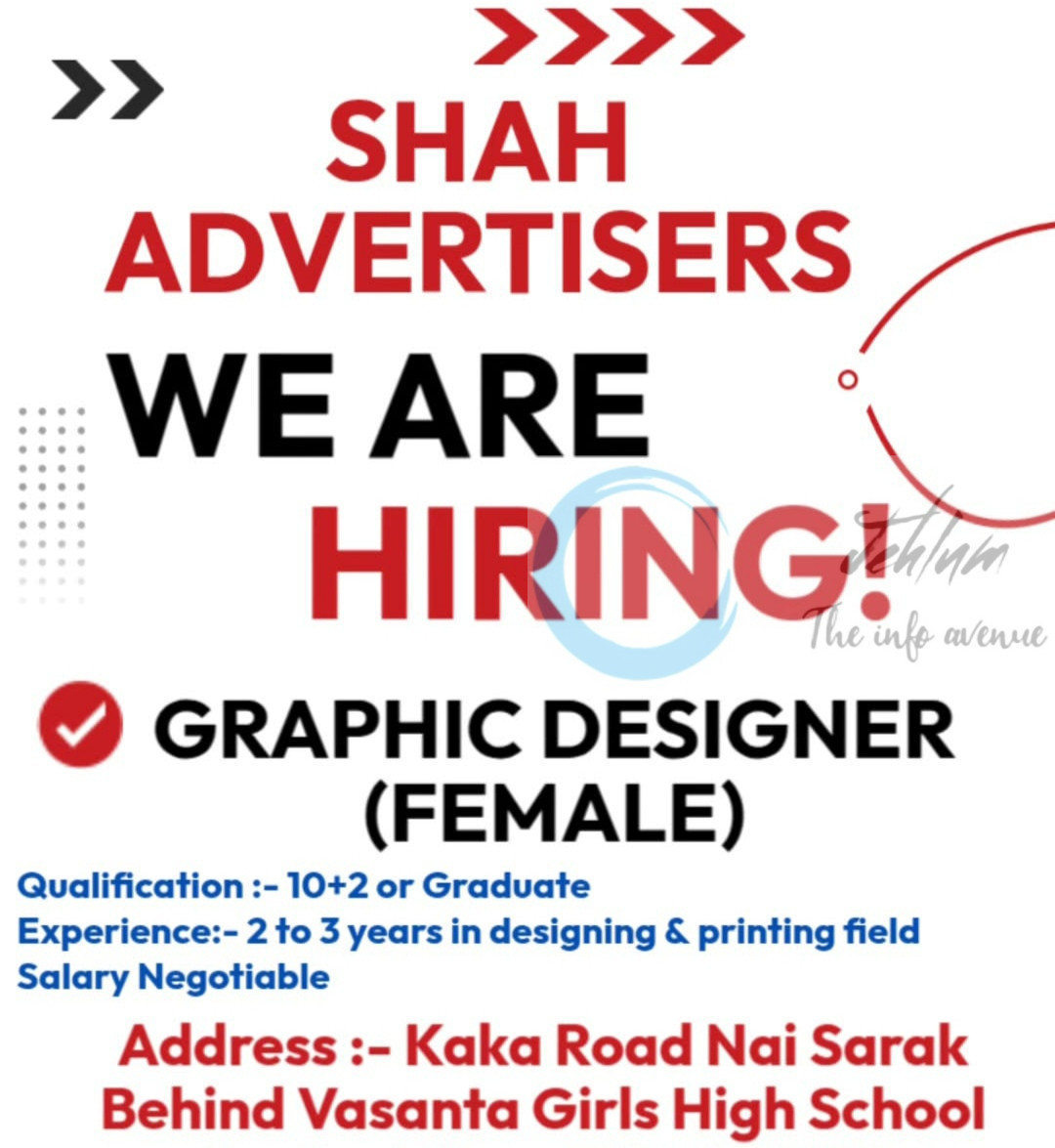 SHAH ADVERTISERS JAMMU GRAPHIC DESIGNER JOB OPPORTUNITIES NOTICE 2025 2 SHAH ADVERTISERS JAMMU GRAPHIC DESIGNER JOB OPPORTUNITIES NOTICE 2025
