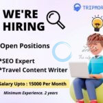 TRIPMORE SRINAGAR SEO EXPERT AND TRAVEL CONTENT WRITER JOB OPPORTUNITIES 2025