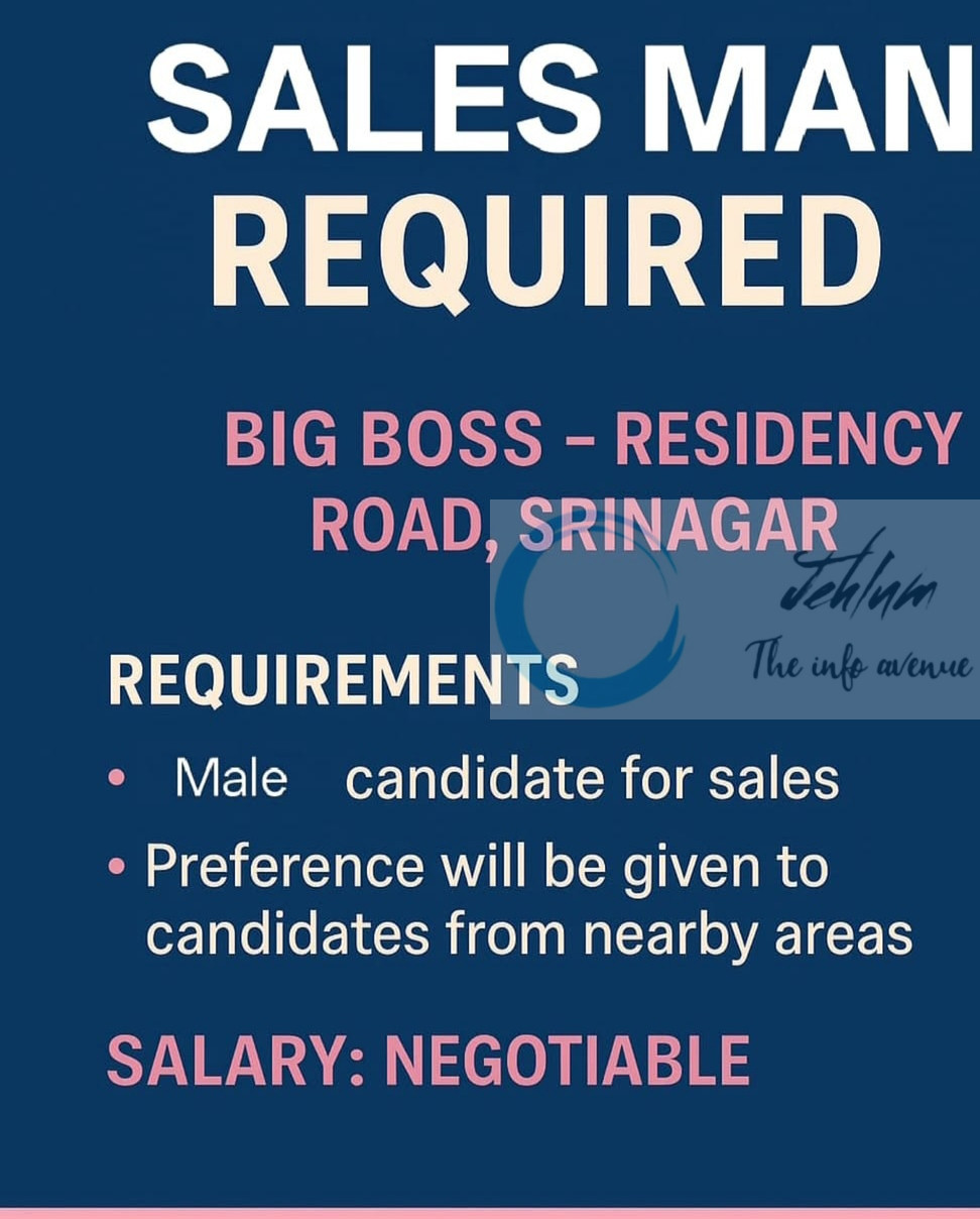 BIG BOSS SRINAGAR SALESMAN JOB OPPORTUNITIES 2025 2 BIG BOSS SRINAGAR SALESMAN JOB OPPORTUNITIES 2025